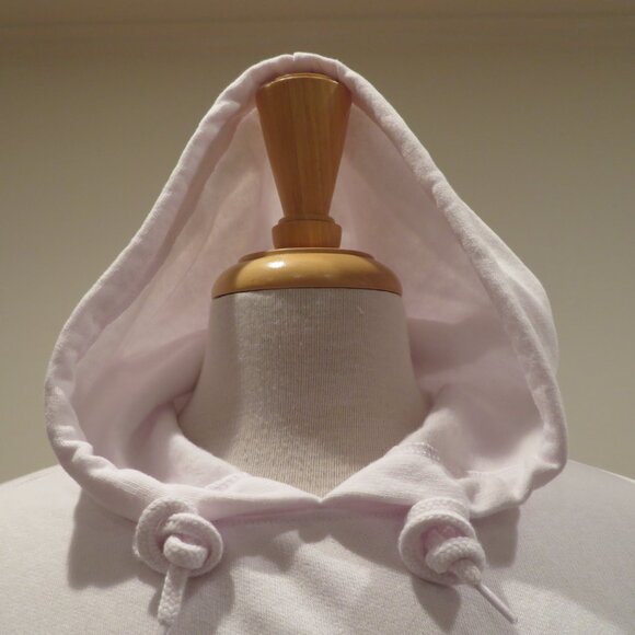 Women XS White Hoodie Sweatshirt Hello Kitty Embroidery Screen Print Warm Cozy - Picture 3 of 16